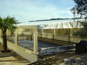 Confection de bâche de protection sur mesure pour couverture intégrale de piscine