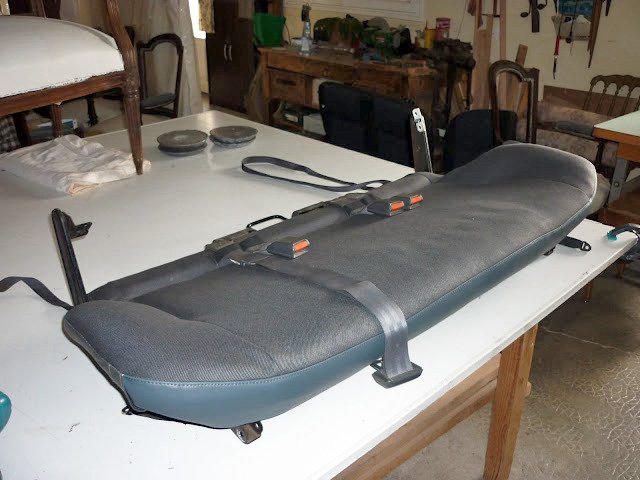 Réparation assise banquette 4x4 (après)