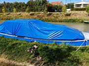 Bâche de protection pour péniche