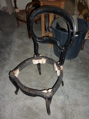 Tapisserie chaise collée renforcée