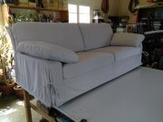 Tapisserie canapé à coussins