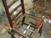 Tapisserie collage chaise