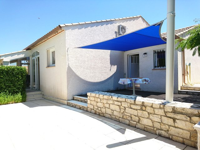 Voile d'ombrage quadrangulaire Stretch tentmesh bleu