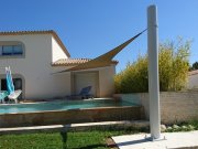 Poteau Voile d'ombrage triangulaire Serge Ferrari Soltis Perfom 92