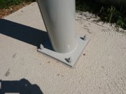 Poteau voile d'ombrage